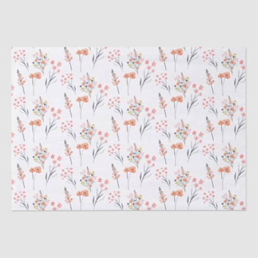 Floral-weefselpapier Tissuepapier (Voorkant)