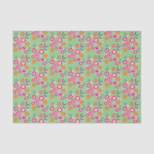Floral-weefselpapier Tissuepapier (Voorkant)