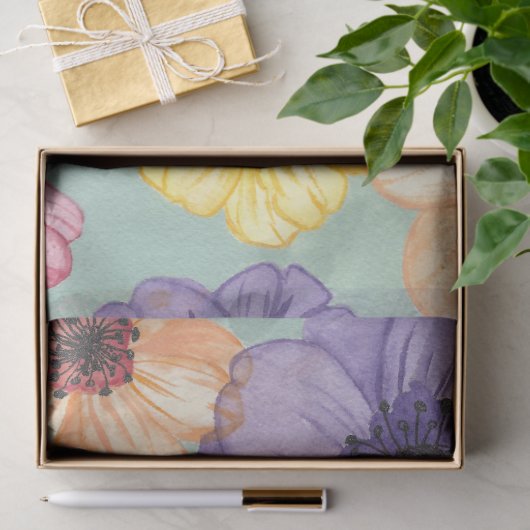 Floral-weefselpapier Tissuepapier (Geschenk)