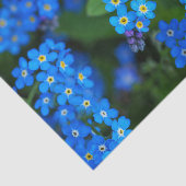 Floral-Weefselpapier vergeten-me-niet Tissuepapier (Detail)