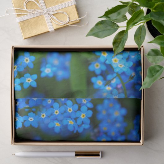 Floral-Weefselpapier vergeten-me-niet Tissuepapier (Geschenk)