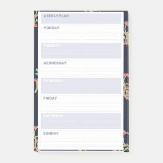 Floral Weekend Planner Style Post-it® Notes