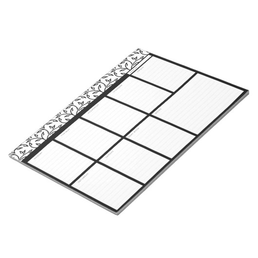 Floral Weekly Desk Pad Notitieblok (Schuin)