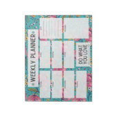 Floral Weekly Planner Notitieblok (Linkerzijde)