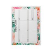 Floral Weekly Planner Notitieblok (Linkerzijde)