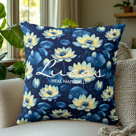 Floral Wellness Kussen met gepersonaliseerde boods