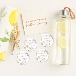 Floral Wellness Vrouwelijke Gezondheid & Fitness B Ronde Sticker
