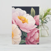 Floral wenskaart bedankkaart (Staand voorkant)