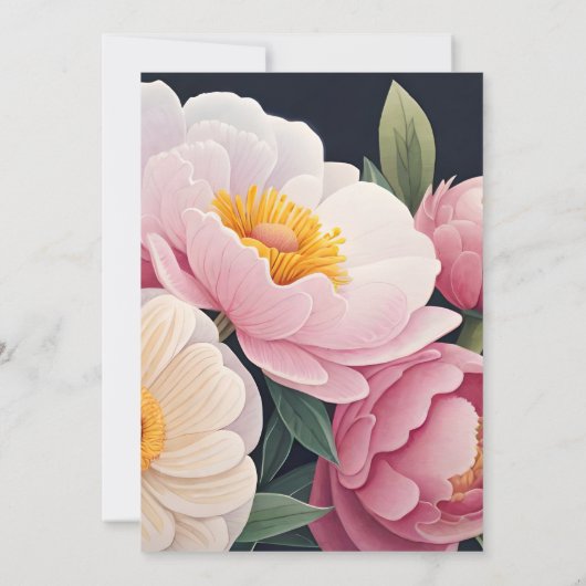 Floral wenskaart bedankkaart (Achterkant)