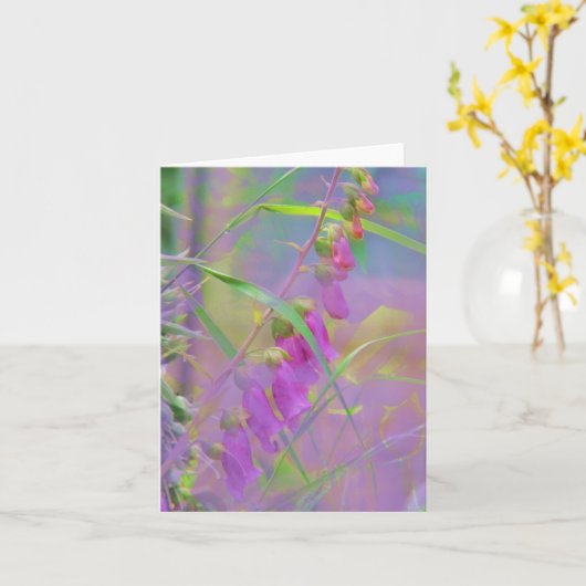 Floral Wenskaart Kaart (Gele Bloem)