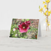 Floral wenskaart kaart (Gele Bloem)