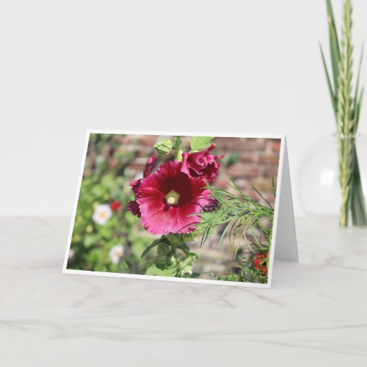 Floral wenskaart kaart (Voorkant)