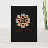 Floral Wenskaart Kaart (Achterkant)