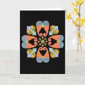 Floral Wenskaart Kaart (Gele Bloem)