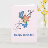 Floral Wenskaart Kaart (Gele Bloem)