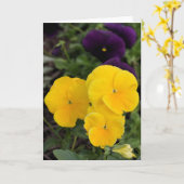 Floral Wenskaart Kaart (Gele Bloem)