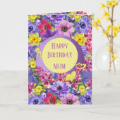 Floral Wenskaart personaliseren Kaart (Gele Bloem)