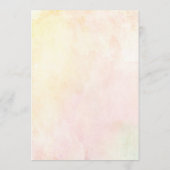 Floral wenst Baby advies Kaarten (Achterkant)