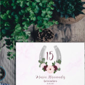 Floral Western Hoefijzer Quinceanera Gastenboek