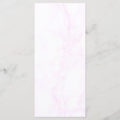 Floral Western Hoefijzer Quinceanera Menu (Achterkant)