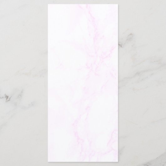 Floral Western Hoefijzer Quinceanera Menu (Achterkant)