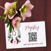 Floral Western Hoefijzer Quinceanera Registry