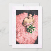 Floral Western Hoefijzer Quinceanera Save The Date (Achterkant)