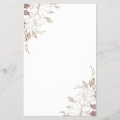 Floral What groom say Vrijgezellenfeest game card Flyer (Achterkant)