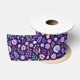 Floral Whimsical Boho Pattern Ribbon Satijnen Lint