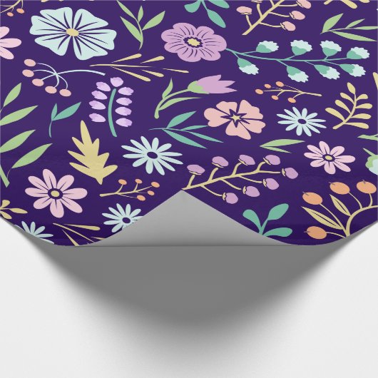 Floral Whimsical Boho Wrapping Paper, 30 x 6' Cadeaupapier (Hoek)