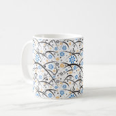 Floral Whimsical Coffee Mok (Voorkant links)
