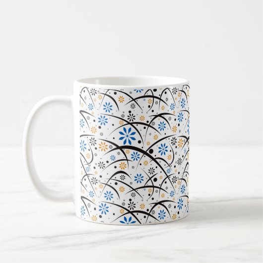 Floral Whimsical Coffee Mok (Links)