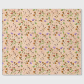 Floral Whimsical Gift Wrapping Paper Cadeaupapier (Vlak)