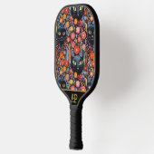*~* Floral Whimsical Quirky Cat AP68 FOTO 4 Pickleball Paddle (Links)