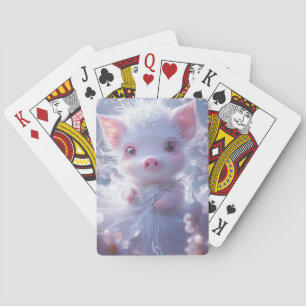 Floral Whimsy: Betoverde Zeug Pokerkaarten
