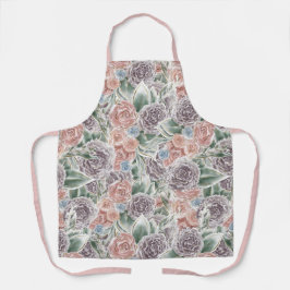 Floral Whimsy Coquette Print - Zachte vrouwelijke  Schort