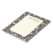 Floral Whimsy Personalized Desk Notitieblok | Zwar (Linkerzijde)