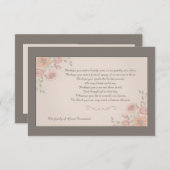 Floral Whispers Bereavement Hartelijk dank Bedankkaart (Voorkant / Achterkant)