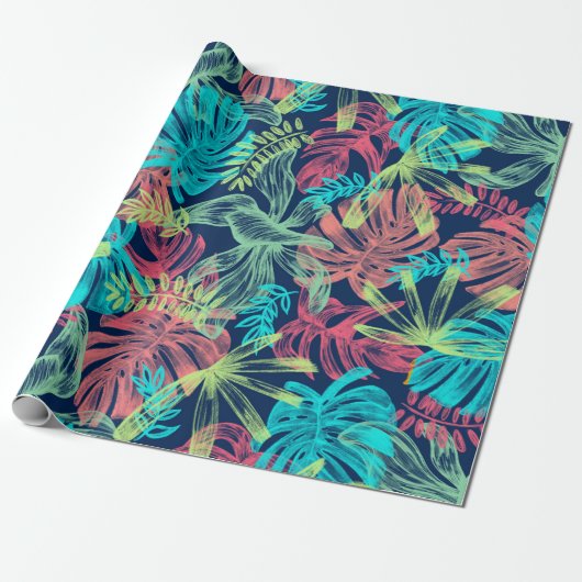 Floral Whispers: ZazzleWrapMagic Exclusieve Wraps Cadeaupapier (Uitgerold)