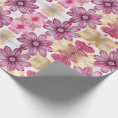 Floral Whispers: ZazzleWrapMagic Exclusieve Wraps Cadeaupapier (Hoek)