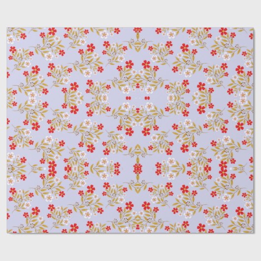 Floral Whispers: ZazzleWrapMagic Exclusieve Wraps Cadeaupapier (Vlak)