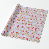 Floral Whispers: ZazzleWrapMagic Exclusieve Wraps Cadeaupapier (Uitgerold)