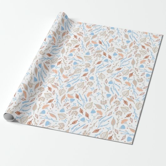 Floral Whispers: ZazzleWrapMagic Exclusieve Wraps Cadeaupapier (Uitgerold)