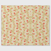 Floral Whispers: ZazzleWrapMagic Exclusieve Wraps Cadeaupapier (Vlak)