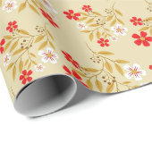 Floral Whispers: ZazzleWrapMagic Exclusieve Wraps Cadeaupapier (Rol Hoek)