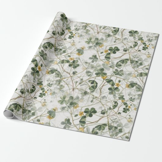 Floral Whispers: ZazzleWrapMagic Exclusieve Wraps Cadeaupapier (Uitgerold)