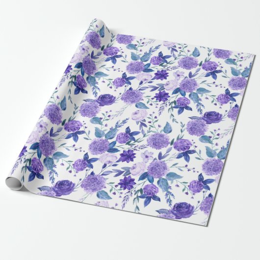 Floral Whispers: ZazzleWrapMagic Exclusieve Wraps Cadeaupapier (Uitgerold)