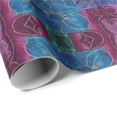 Floral Whispers: ZazzleWrapMagic Exclusieve Wraps Cadeaupapier (Rol Hoek)