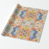Floral Whispers: ZazzleWrapMagic Exclusieve Wraps Cadeaupapier (Uitgerold)