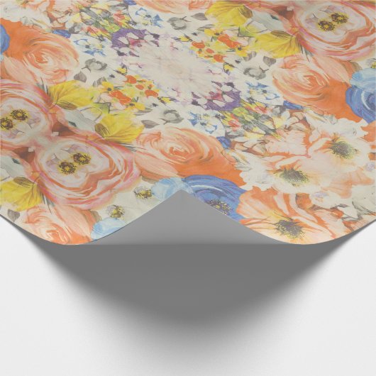 Floral Whispers: ZazzleWrapMagic Exclusieve Wraps Cadeaupapier (Hoek)